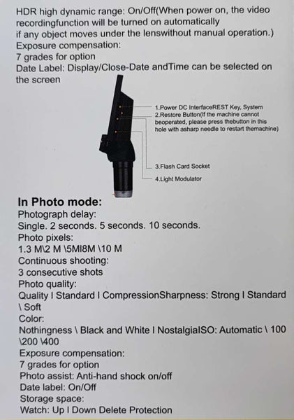 ANDOWL Q-XW50 1000x Portable Rechargeable Digital Microscope