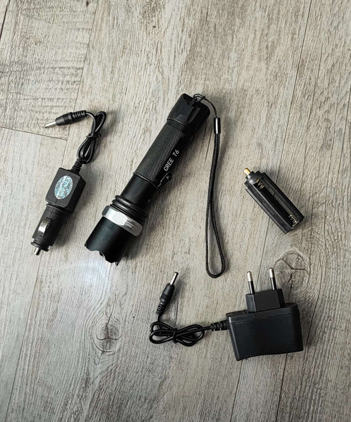 ETN Rechargeable Lithium Adjustable Zoom LED Flashlight