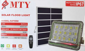 MTY-547050 50Watt Solar LED Outdoor Floodlight - Powerful and Energy-Efficient Lights & Lighting Accessories for Outdoor Spaces