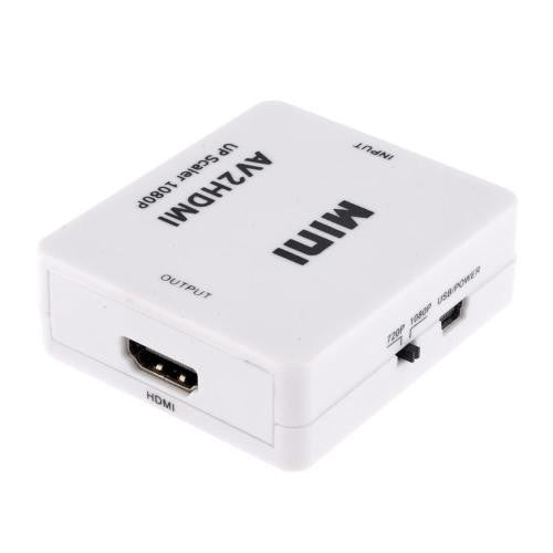 Convert AV to HDMI with the AV Video to HDMI Mini Converter Box | Up to 1080p Resolution | Compact & Portable