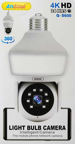 ANDOWL Q-S600 4K HD Wifi IP Bulb Type Smart Camera - High-Definition Surveillance with Bulb Design