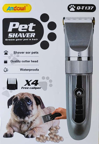 Andowl Q-T137 Portable Rechargeable Pet Shaver