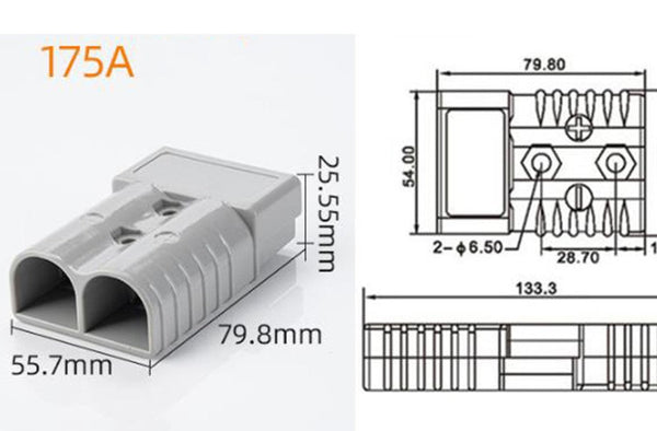 175A 180*180*40mm 6B&S / 6AWG DC Power Connector