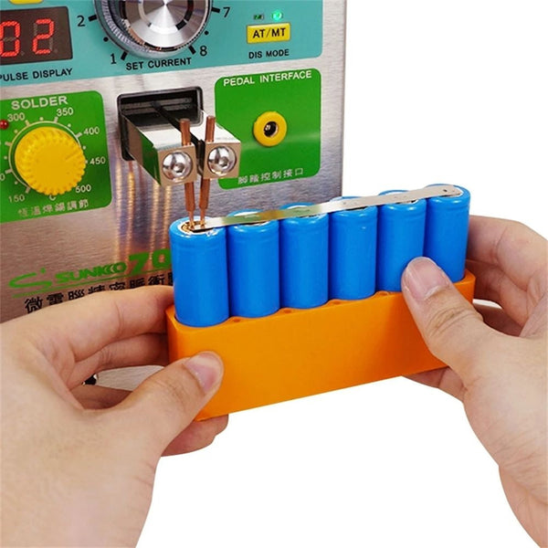 18650 Litium Battery 8 Slot Spot Welding / Soldeer Holder 