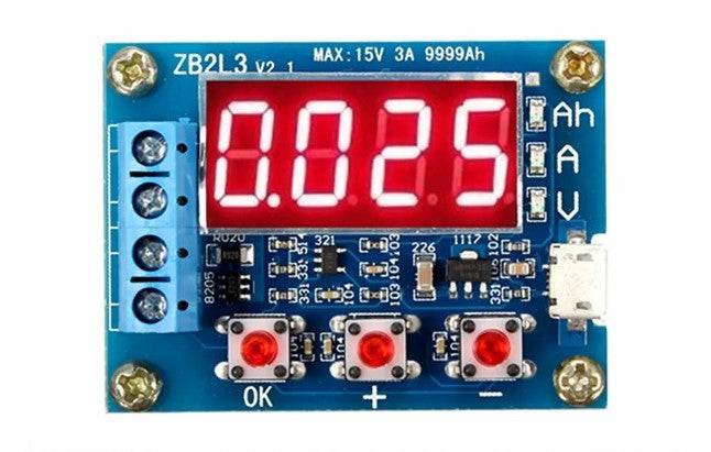 1.2v - 12v Battery Capacity Tester For 18650 li-ion/lead-acid Batteries