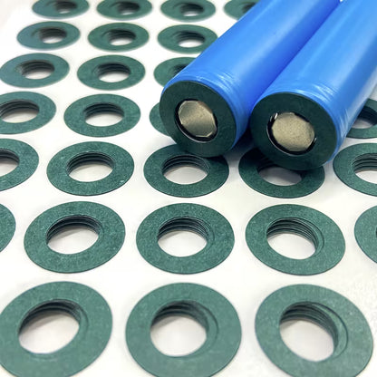 10Pcs Li-ion Positive Electrode Battery Insulation Gasket Pack for 18650 Battery Cells (10006821) - Electromann SA
