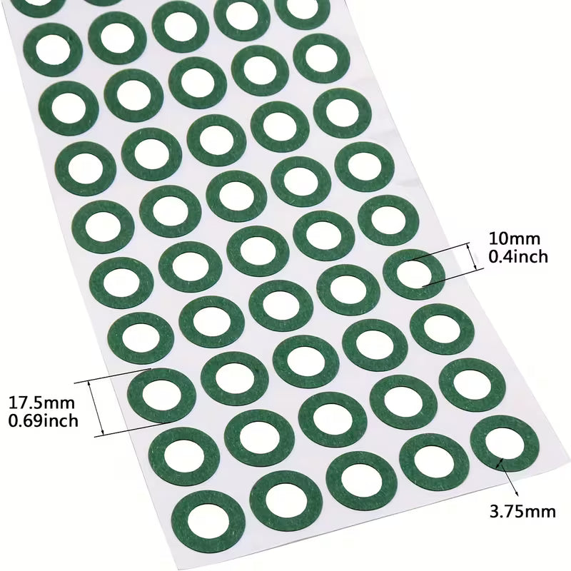 10Pcs Li-ion Positive Electrode Battery Insulation Gasket Pack for 18650 Battery Cells (10006821) - Electromann SA