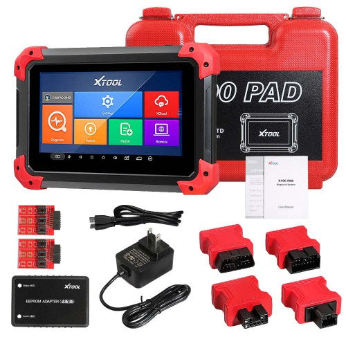 XTOOL X100 PAD-sleutelprogrammeerder met olieterugstelling Kilometerteller-aanpassing - veelsydige hulpmiddel vir sleutelprogrammering en diagnostiese funksies