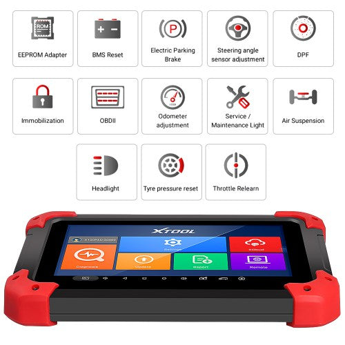 XTOOL X100 PAD-sleutelprogrammeerder met olieterugstelling Kilometerteller-aanpassing - veelsydige hulpmiddel vir sleutelprogrammering en diagnostiese funksies