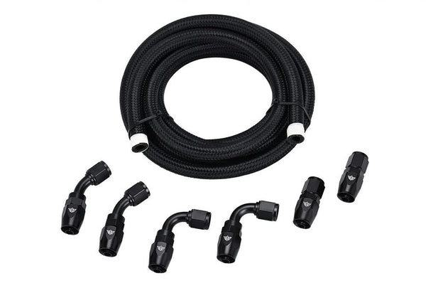 AN6 3Meter PTFE Hose End Fitting + Fuel Hose Line Adapter Kit