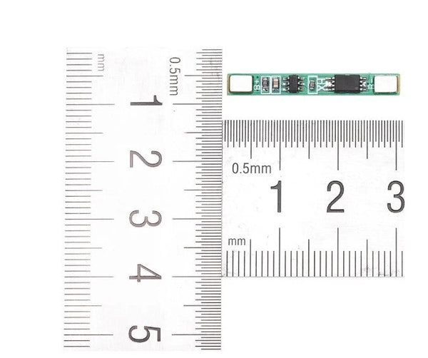 1S 3.7V 1A li-ion BMS 18650 Batterybeskermingsbord