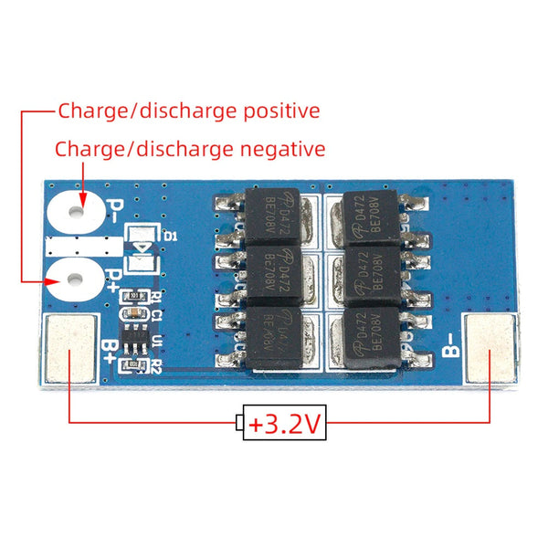 1S 3.2V 25A lifepo4 Lithium Phosphate Battery Protection Board