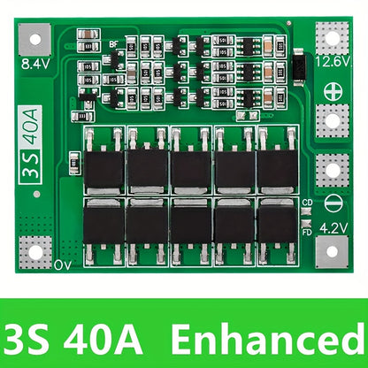 3S/4S 40A/60A Li-ion Lithium Battery Charger Protection Board for 18650  Cells - Electromann SA