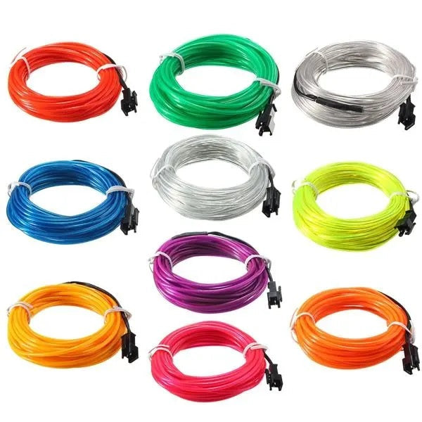 Enhance Your Cars Interior with the 5M Flexible Neon EL Wire Light