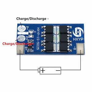 1S 25A 3.7V ibhodi lokuvikela ibhethri le-lithium