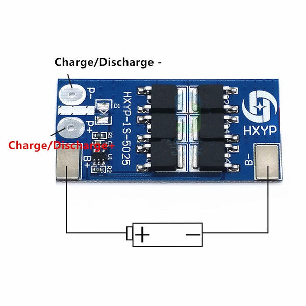 1S 25A 3.7V ibhodi lokuvikela ibhethri le-lithium