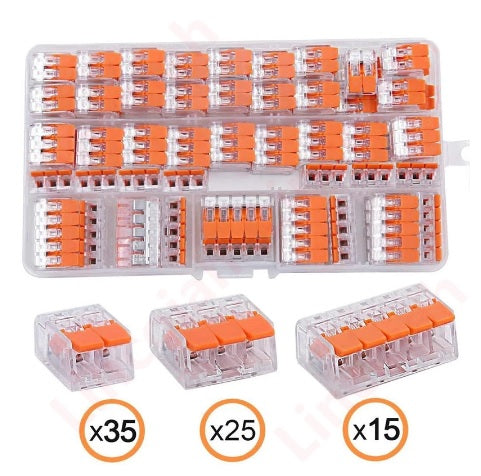 75pcs 221 Electrical Quick Wire Block Connectors