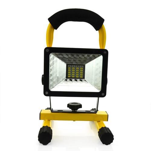 Portable 30W Rechargeable Flood Light with Adjustable Stand - Bright and Efficient Illumination for Outdoor and Indoor Use