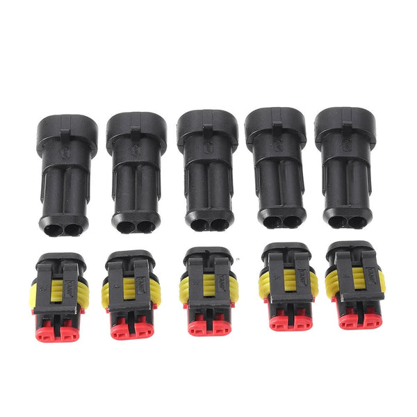 Waterproof Electrical Wire Connectors - 15pcs 2/3/4 Pins for Secure and Reliable Connections