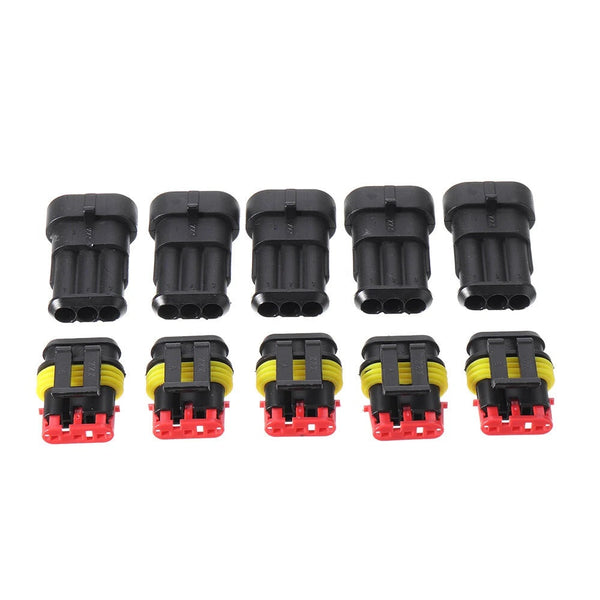 Waterproof Electrical Wire Connectors - 15pcs 2/3/4 Pins for Secure and Reliable Connections