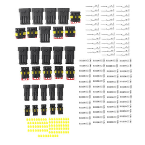 Waterproof Electrical Wire Connectors - 15pcs 2/3/4 Pins for Secure and Reliable Connections