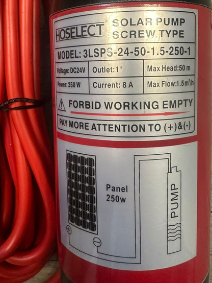 24V DC Solar Pump - Screw Type (10008224) - Electromann SA