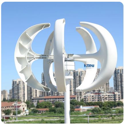 500W 24V 5 Blade Vertical Wind Turbine for Home Use - Clean and Efficient Energy Generation