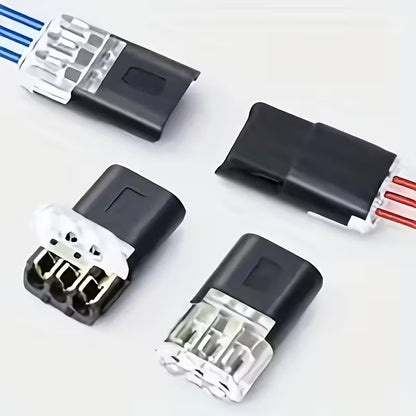 25pcs Universal Quick-Connect Terminals with 3 Pins (10000253) - Electromann SA