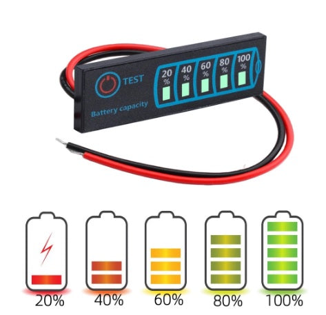 2S-8S 5-30v Lithium/Lead Acid Battery Level Indicator