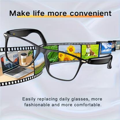 Smart Glasses with Wireless HIFI Headphones, Dual Speaker, Touch Control (10007858)