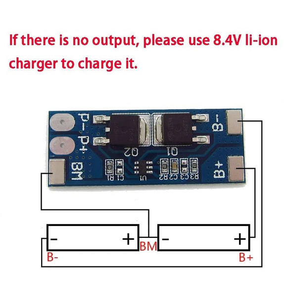 2S 7.4V 8A Peak Current 15A 18650 Lithium Battery Protection Board