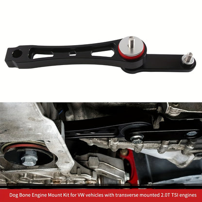1pc VW Dog Bone Engine Mount Kit, Front Position, Compatible with Transverse 2.0T Engines, Includes Mount Body, Aluminum Washers, and Torque Mount Bolt (10007657) - Electromann SA