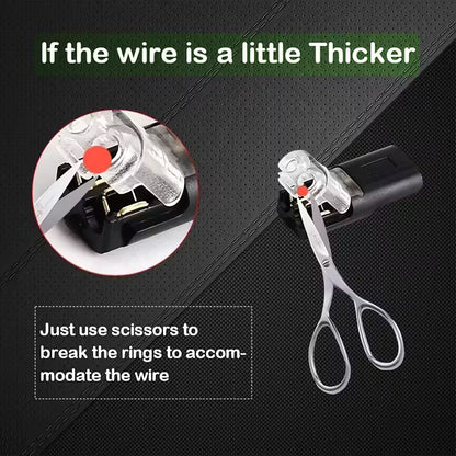 2Pc 2 Pin Waterproof Electrical Snap Connector Set - Electromann SA