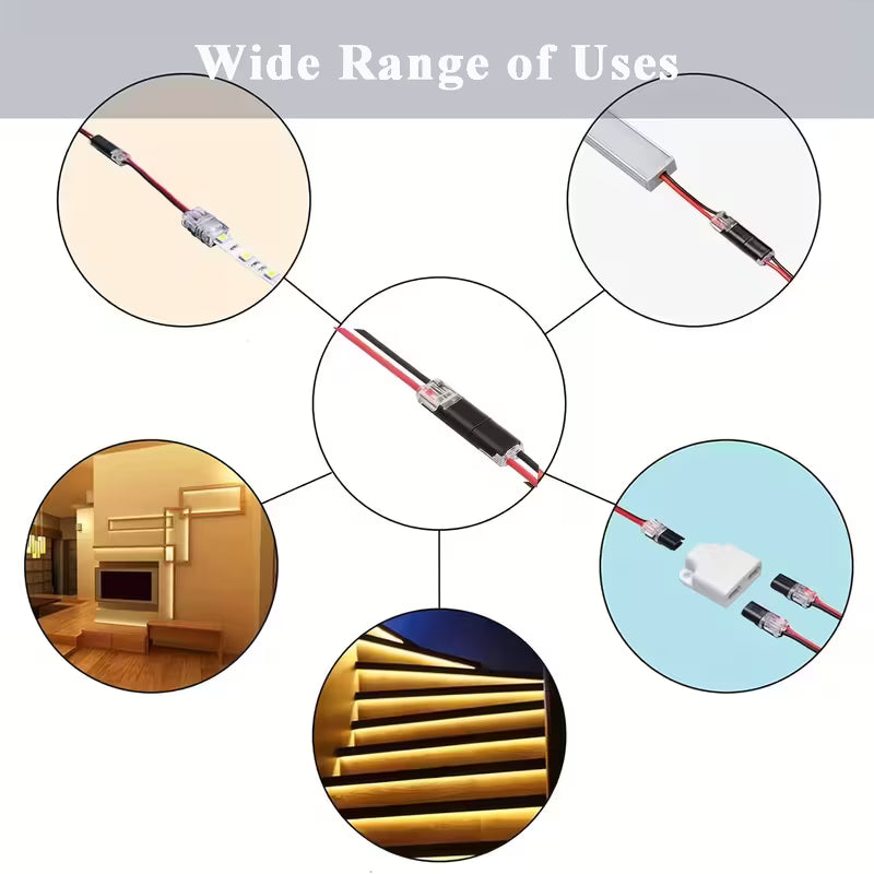 2Pc 2 Pin Waterproof Electrical Snap Connector Set - Electromann SA