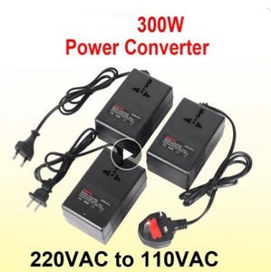 300W AC 220V To AC 110V Step Down Travel Adapter - Stay Connected Worldwide