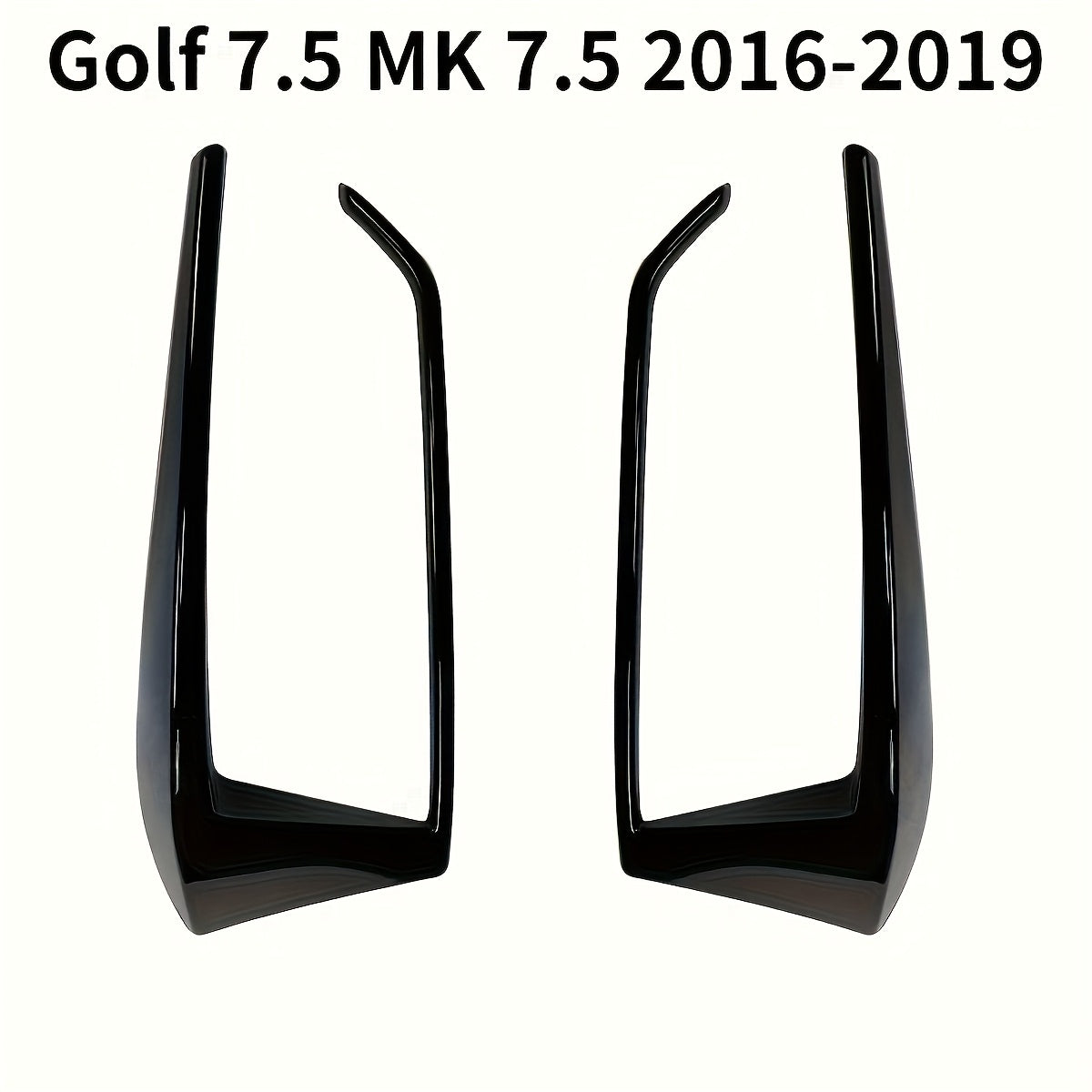Glossy Black VW Golf MK7.5 GTI R GTD 2013-2020 Car Rear Bumper Splitter Canard (10007655) - Electromann SA