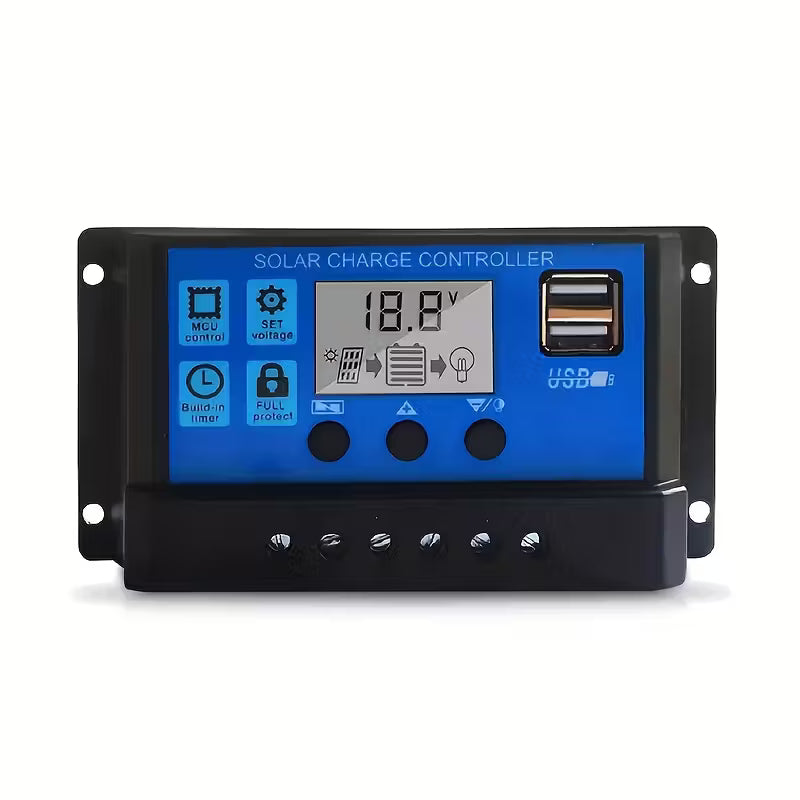 30A 12v/24v Solar Charge Controller PWM Charging for Solar Off-grid System (10005245) - Electromann SA