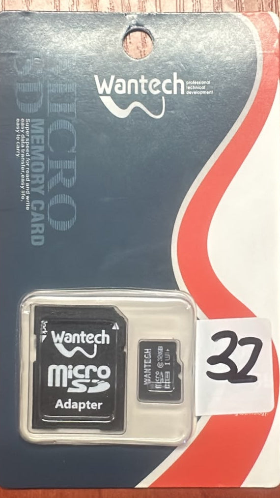 Wantech 32GB Class 10 Micro SD Card (10006102)