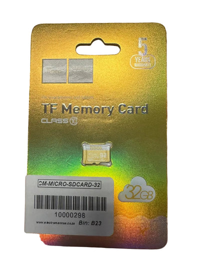 TF 32GB Class 10 Micro SD Card (10000298) - Electromann SA