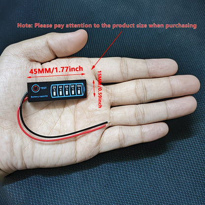 2S-8S 5-30v Lithium/Lead Acid Battery Level Indicator (10005943) - Electromann SA