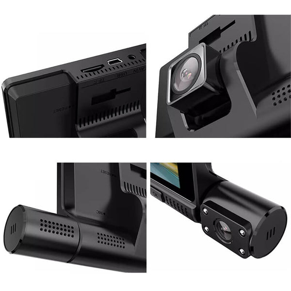 Car Dash Cam 1080P | 3 Cameras (Front, Inside & Rear)