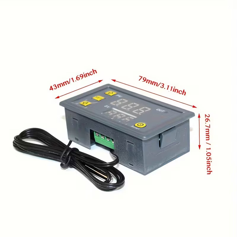 W3230 12VDC Probe Line 20A Digital Temperature Controller (10001004) - Electromann SA