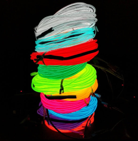 3m Electroluminescent Neon Wire – Flexible and Vibrant Glow Lighting