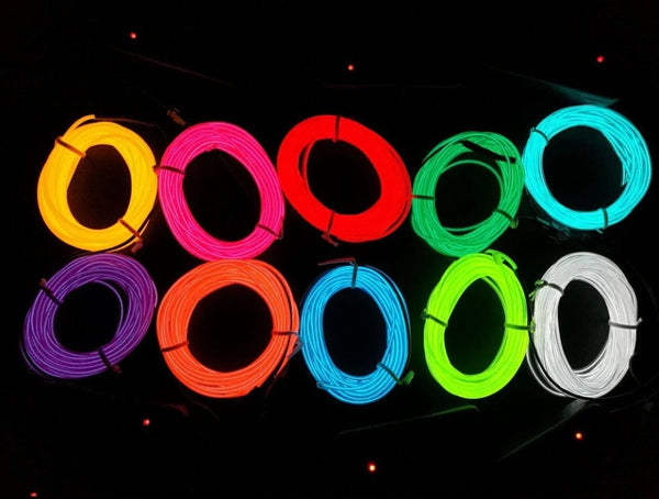 3m Electroluminescent Neon Wire – Flexible and Vibrant Glow Lighting