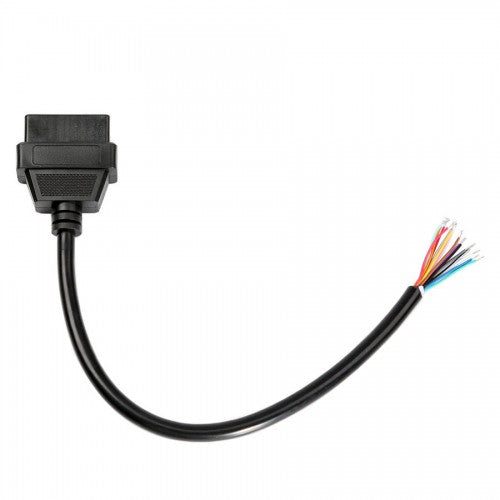 OBD2 16pin Female Connector to Open OBD Cable - Essential Tool for Car Enthusiasts and Professionals - Electromann SA