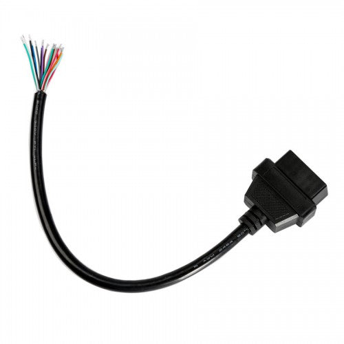 OBD2 16pin Female Connector to Open OBD Cable - Essential Tool for Car Enthusiasts and Professionals - Electromann SA