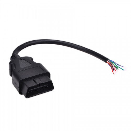 OBD2 16Pin Open Cable Car Diagnostic Adapter - Retrieve Codes and Monitor Live Data - Electromann SA