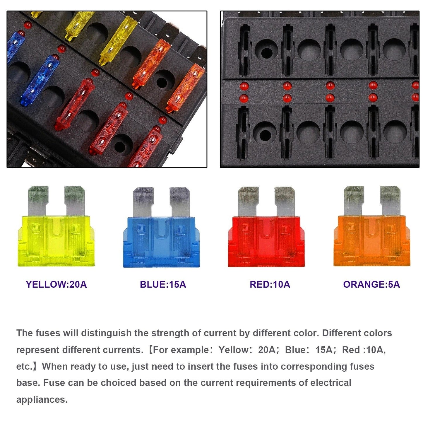 Get Organized and Protected with the 10 Way Fuse Box with Blade Block Holder Kit - Electromann SA