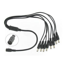 Power up to 8 devices simultaneously with 1 Female to 8 Male DC Power Cable Splitter - Electromann SA