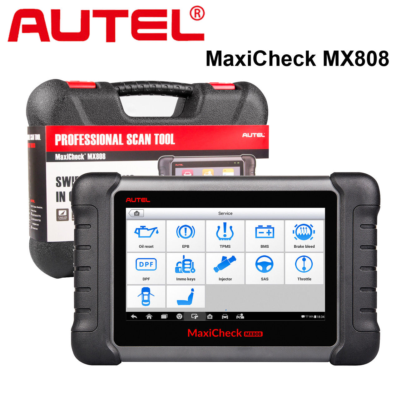 Autel MaxiCheck MX808s Updated 2023 Version | Full System Diagnostic Scanner & Service Tool (80+ Car Makes) - Electromann SA